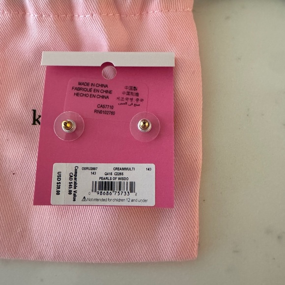 Kate spade pearl earrings - Picture 4 of 5